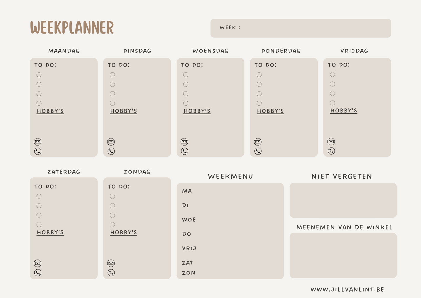 Weekplanner